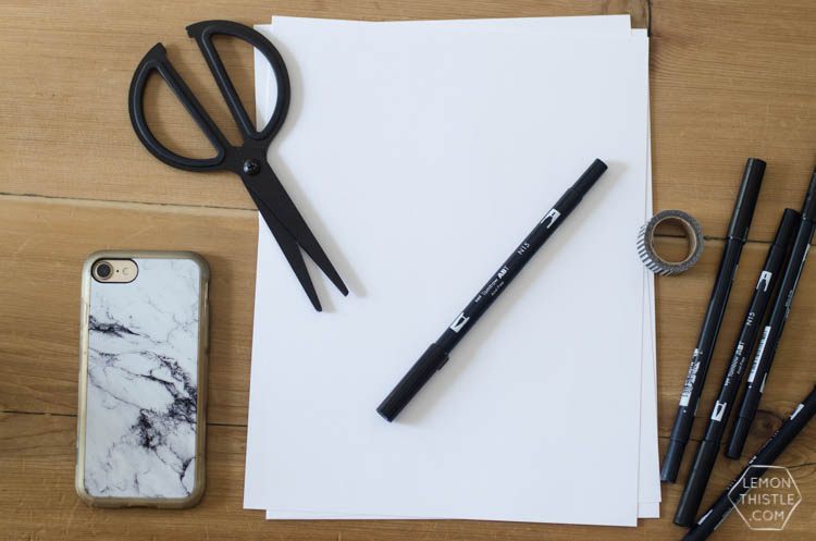 Supplies for simple going away party decor