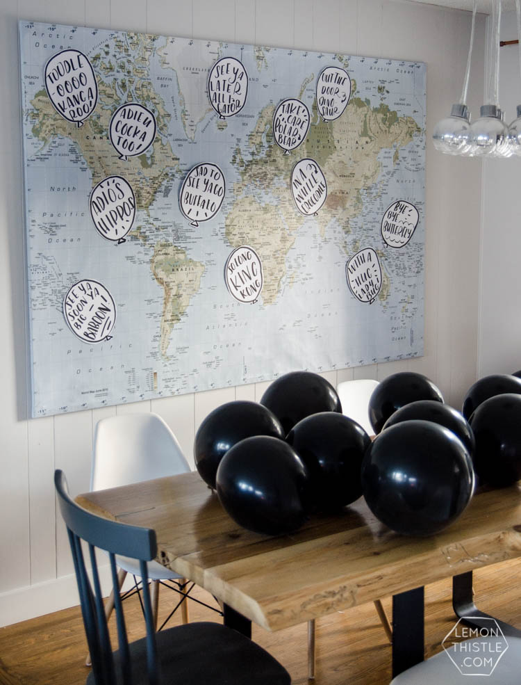 Going away party decorations to make