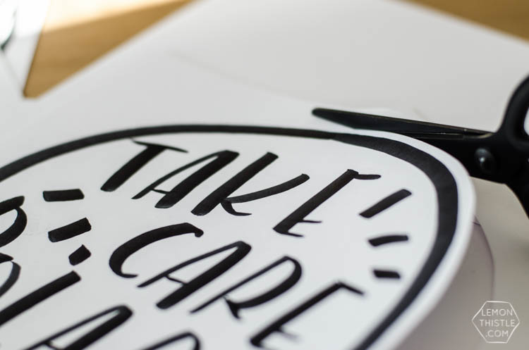 cut out DIY goodbye party decorations