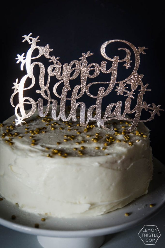 Free Happy Birthday Cake Topper Cut File