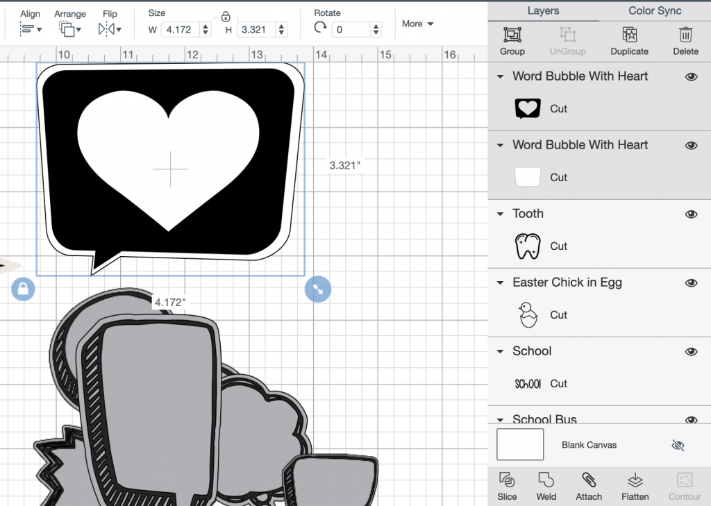 How to make planner stickers from cut files in Cricut Design Space- add a background