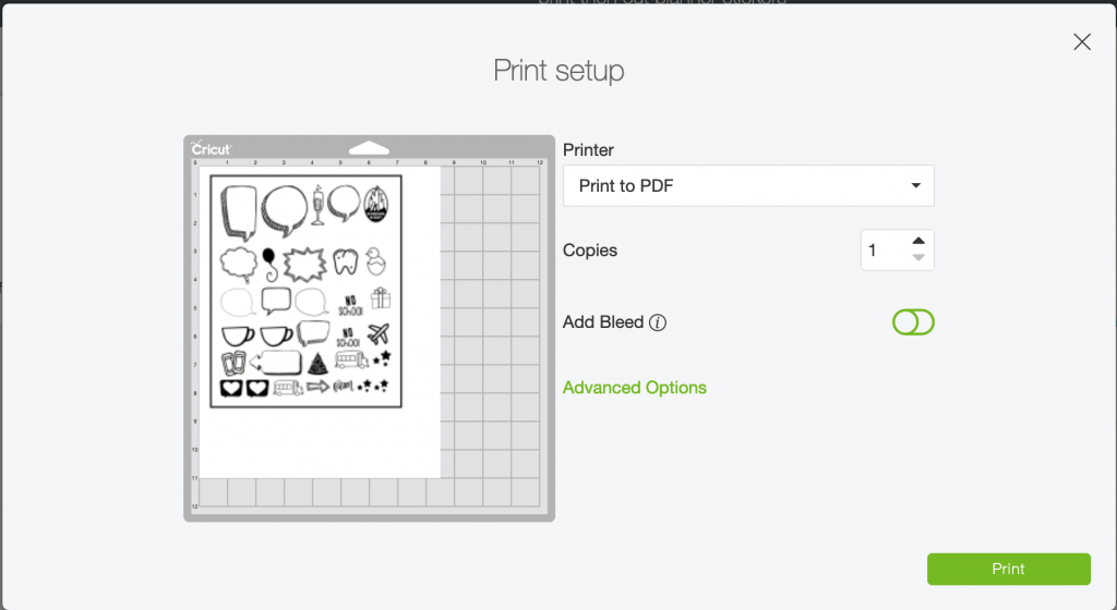 How to use the print then cut feature in cricut design space- how to print