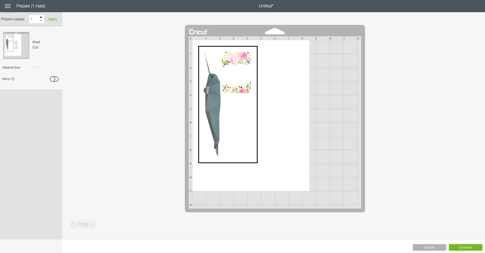 How to use the print then cut feature in cricut design space