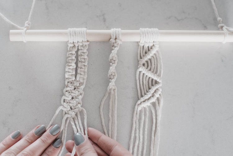 The 4 basic macrame knots you need for almost any wall hanging