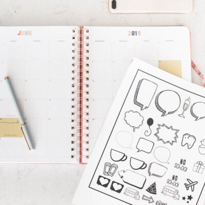 how to design and make your own planner stickers!