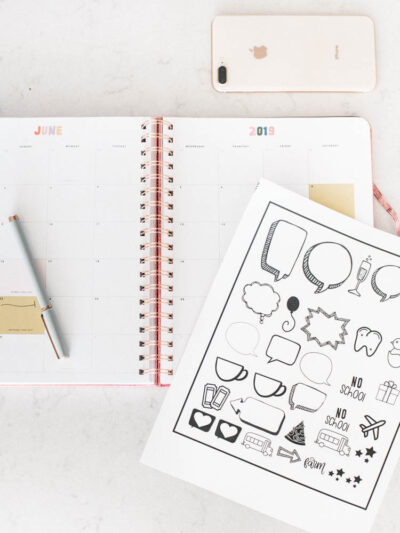how to design and make your own planner stickers!