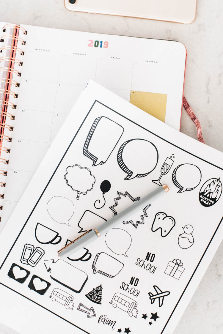 how to design and make your own planner stickers!