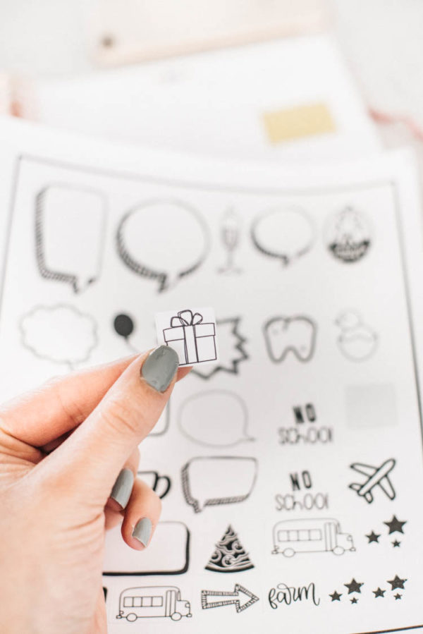 DIY Planner Stickers with Cricut - Lemon Thistle