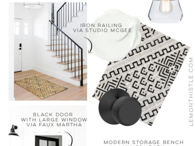 Modern + Functional Small Entry Design Board
