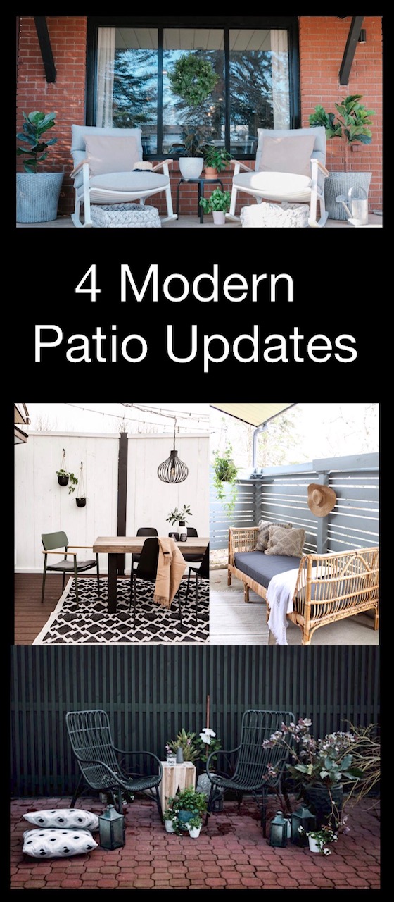 4 modern patio updates with all four images