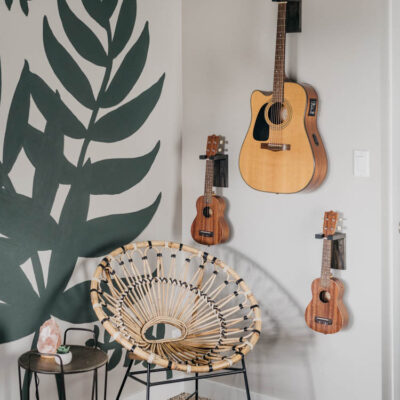 DIY Wall Mount Guitar Holder