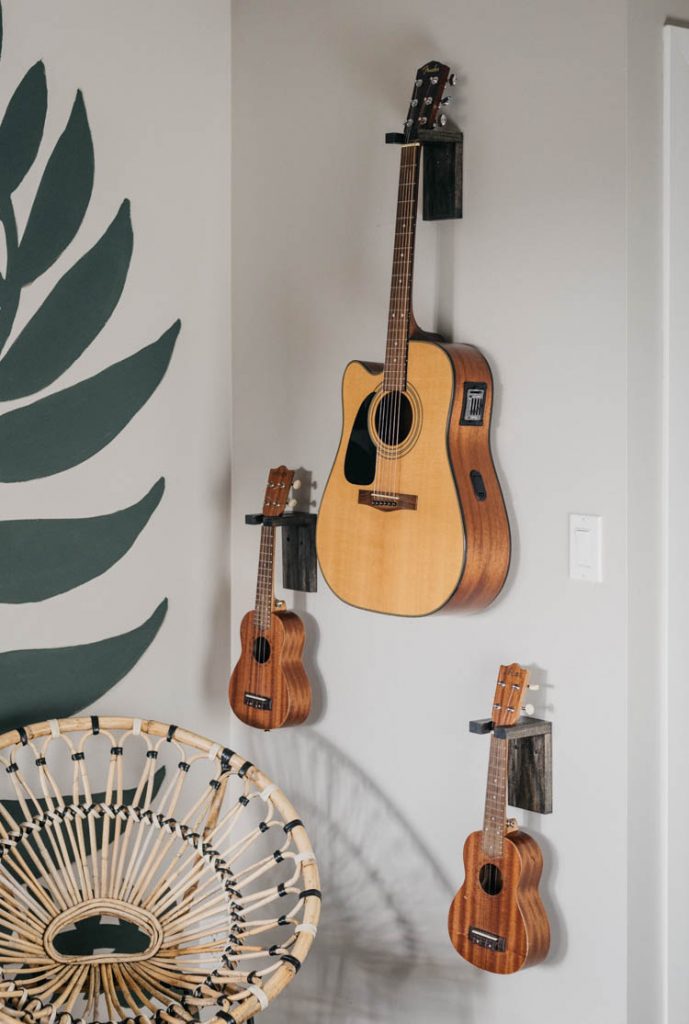 DIY Wall Mount Guitar Holders