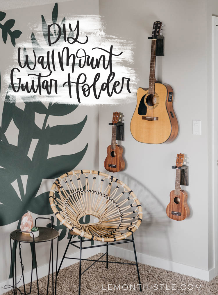 Diy Wall Mount Guitar Holder Lemon Thistle