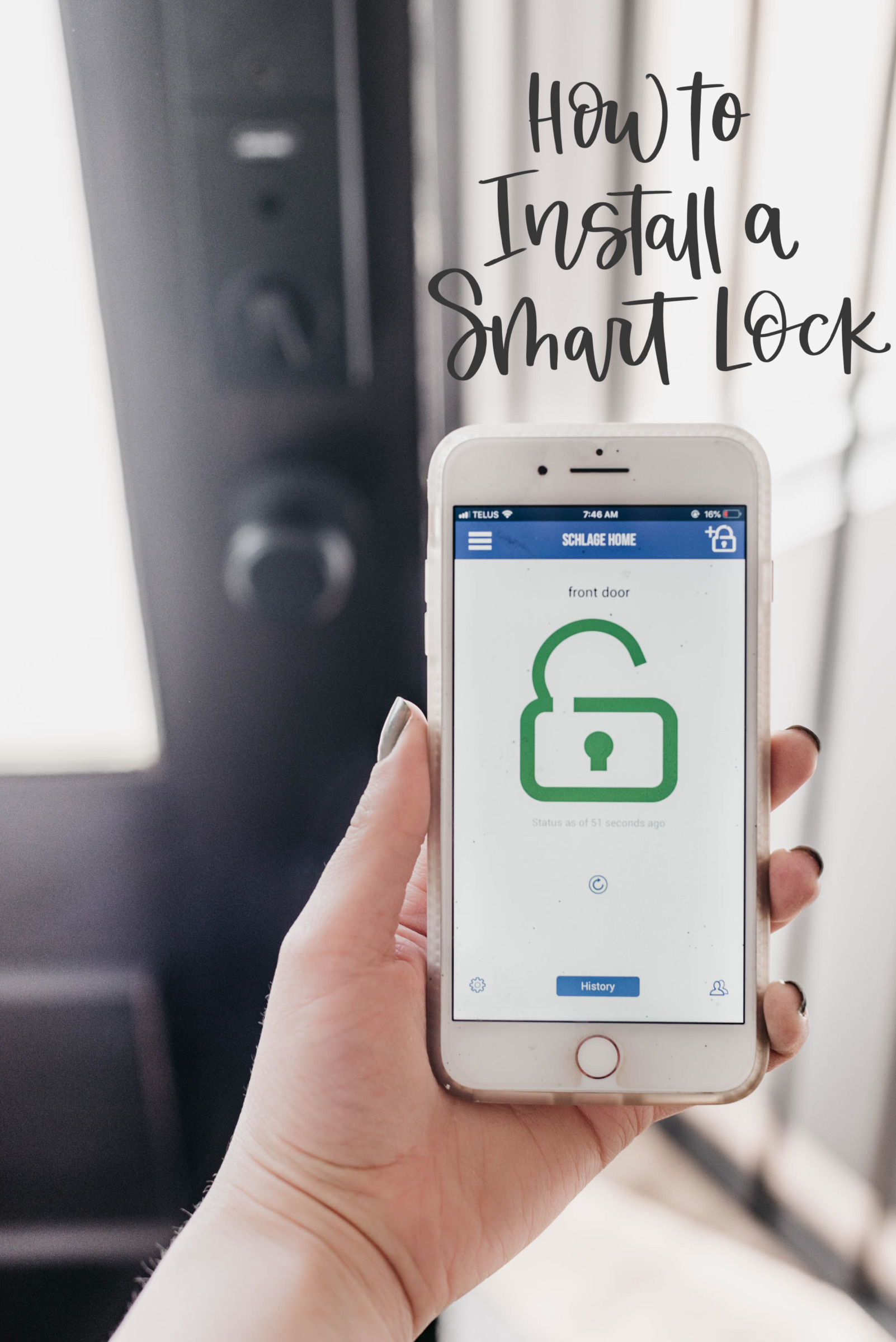 How to install a smart lock (and why we did!) video tutorial