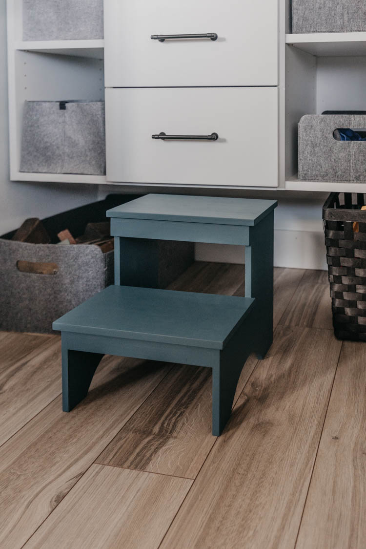 Why we keep a stool in every kids closet in our house