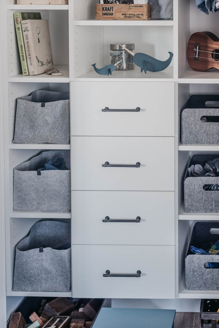 How to pick baskets for kids closet- to make the most of your space