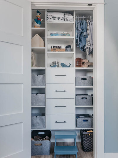 How to pick baskets for kids closet- to make the most of your space