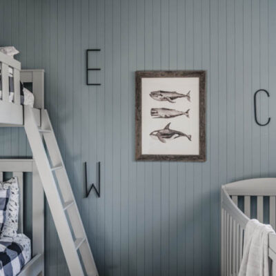 DIY skinny shiplap wall (vertical!) and the EASIEST way to make it