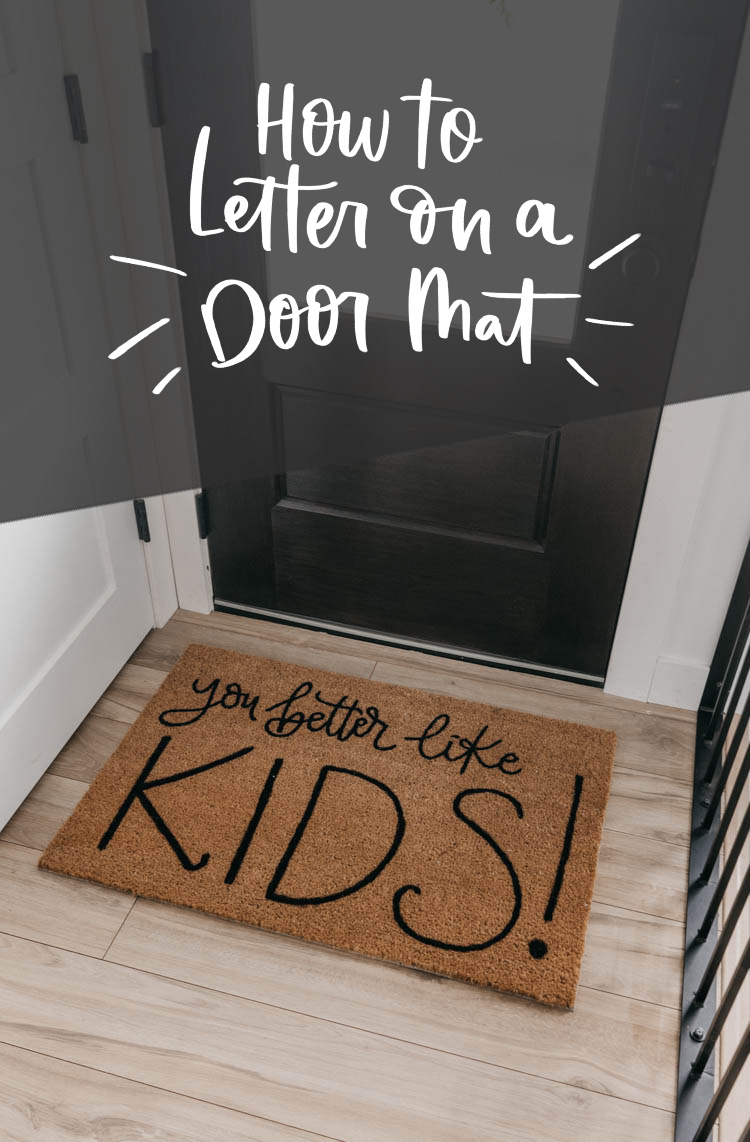 Diy Personalized Door Mats How To Letter On Coir Mats