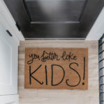 DIY Personalized Door Mat- great video tutorial on how to letter on coir mats!