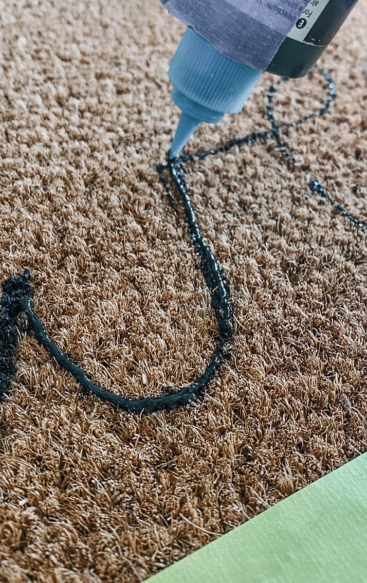 Hand Lettering on door mats