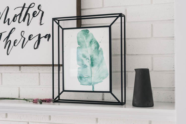 Simple Watercolor leaves tutorial- love how modern and easy this art is!