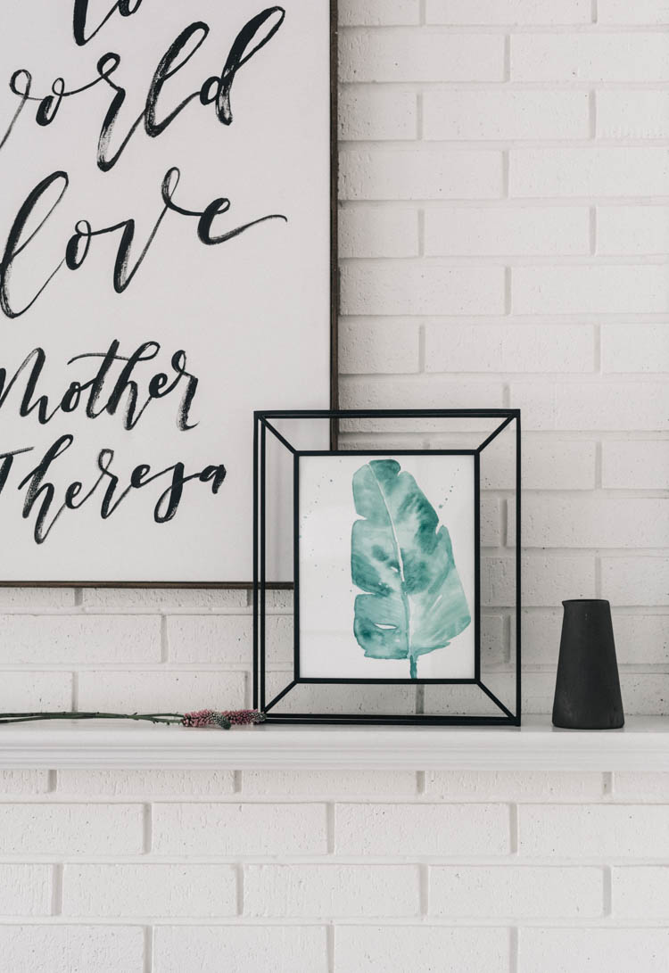 Simple Watercolor leaves tutorial- love how modern and easy this art is!