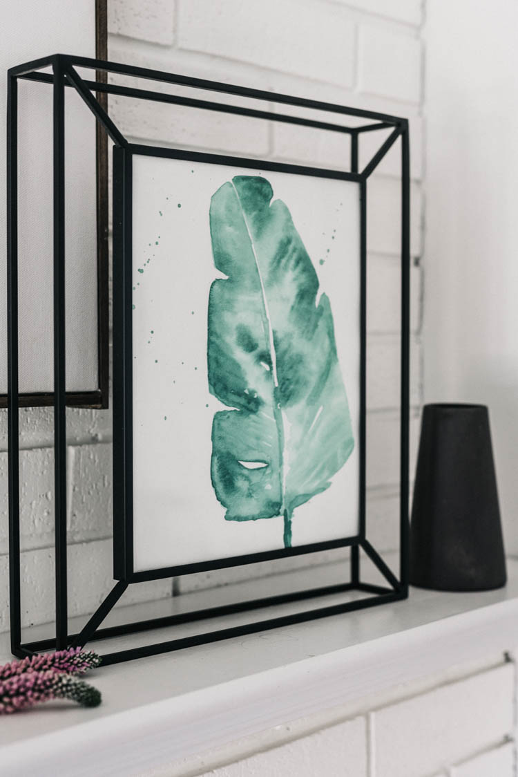 Simple Watercolor leaves tutorial- love how modern and easy this art is!