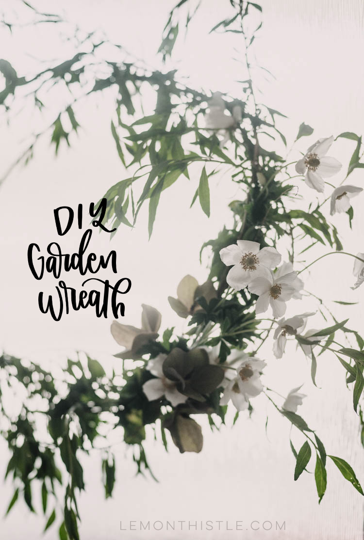 DIY Garden Wreath - perfect summer wreath for a party or occasion