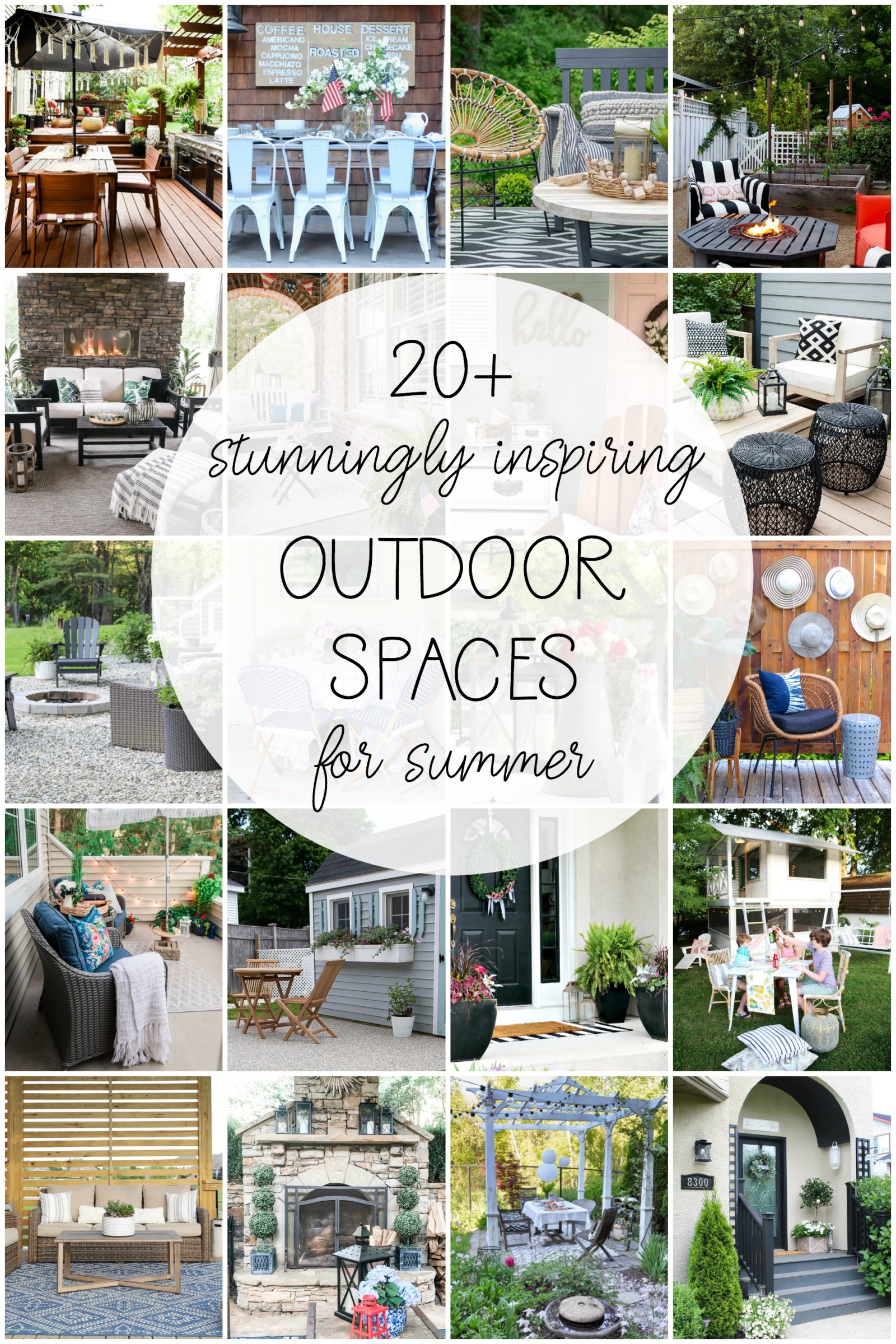 Beautiful patio decor for summer!