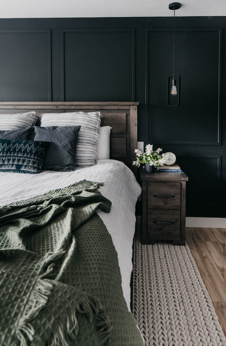 blooming branches for summer home decor... love this against the black wall!