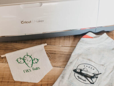 Such a good detailed tutorial on how to use up vinyl scraps, draw on precut shapes and surfaces, and how to cut out photos using Cricut snapmat.