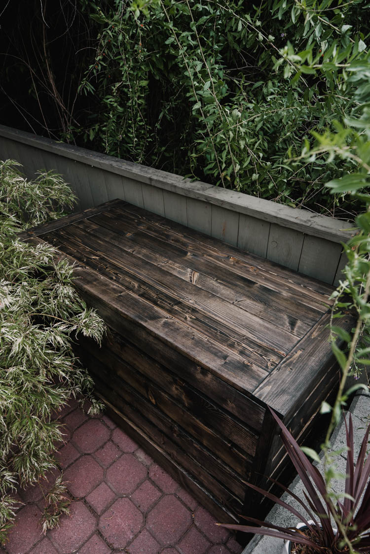 outdoor toy storage bench