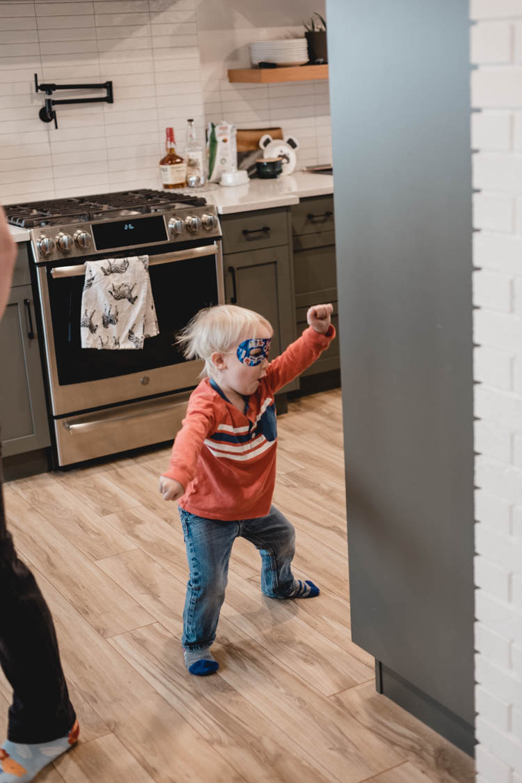 Superhero birthday party for a three year old