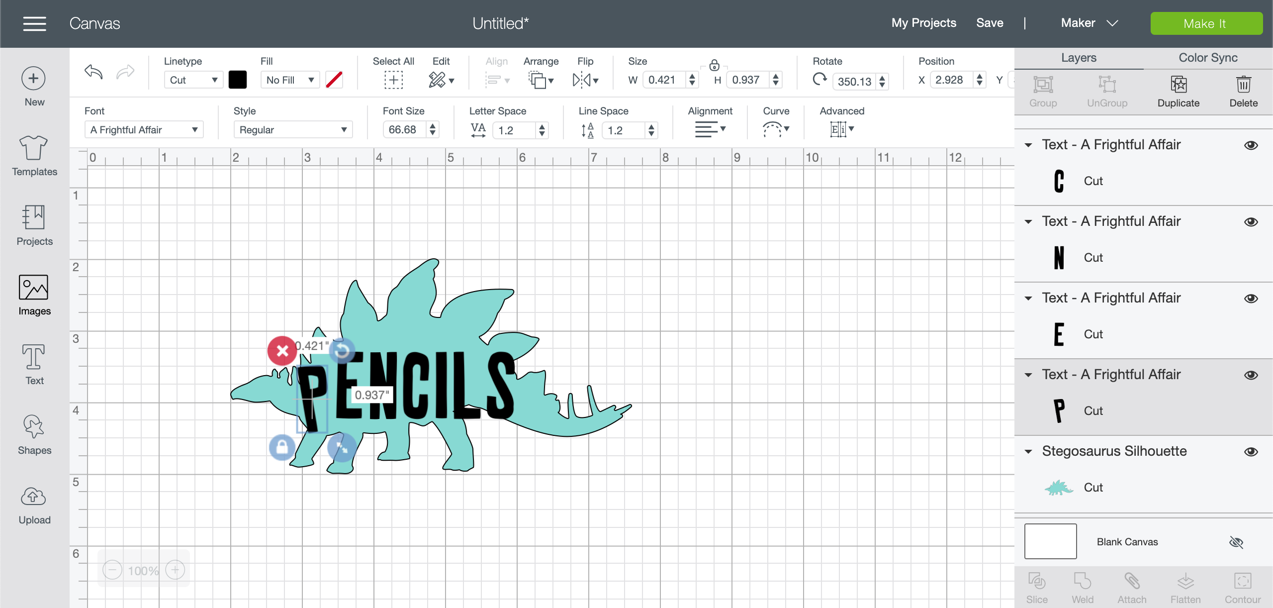 How to create knockout designs with text in images with Cricut Design Space