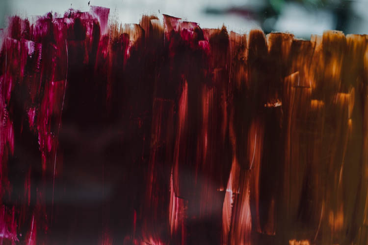 DIY Ombre acrylic painting... on clear acrylic- so pretty!
