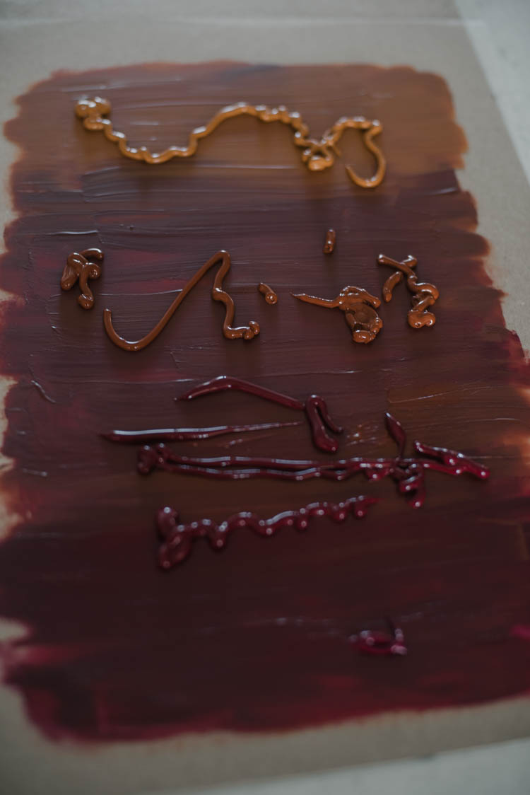 DIY Ombre acrylic painting... on clear acrylic- so pretty!