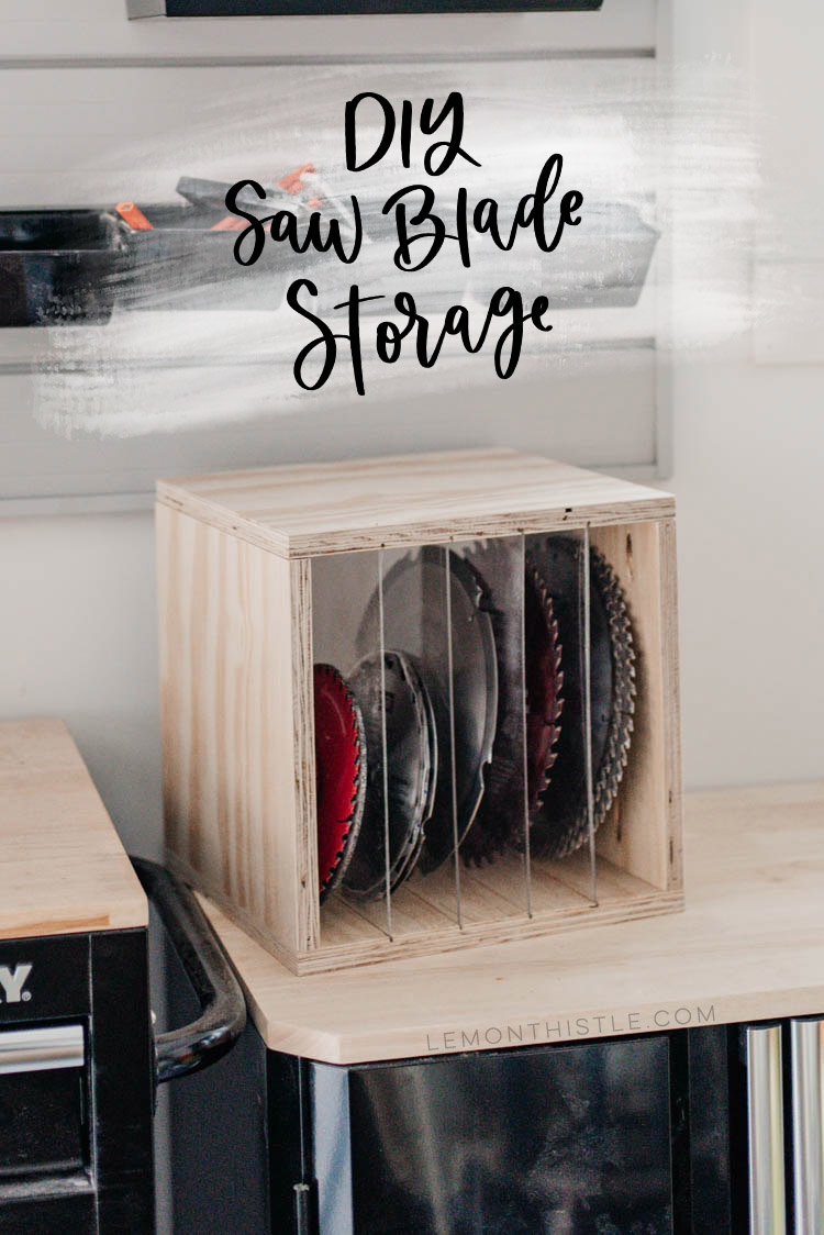 DIY Sawblade Storage box... love the clear dividers! Simple build using Kreg Jig