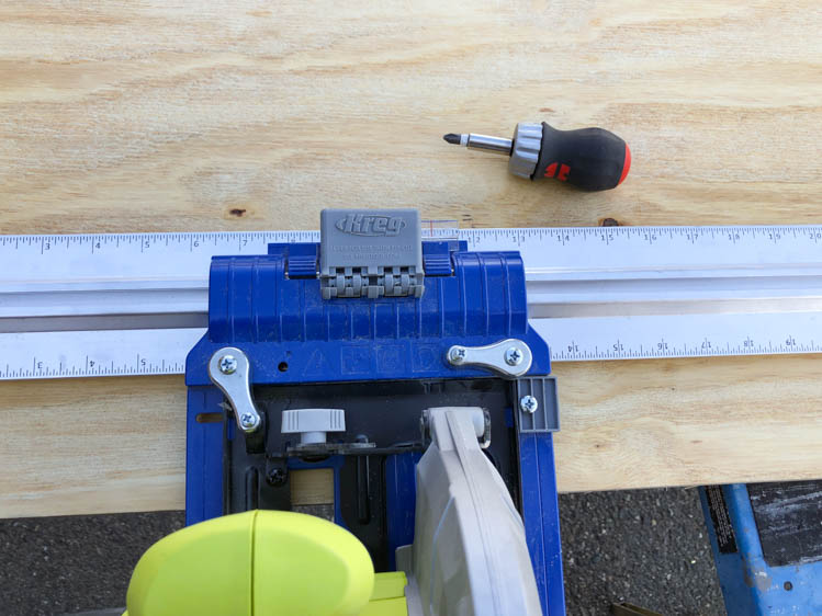 How to use a Kreg Rip Cut to cut plywood (for a DIY saw blade storage box)