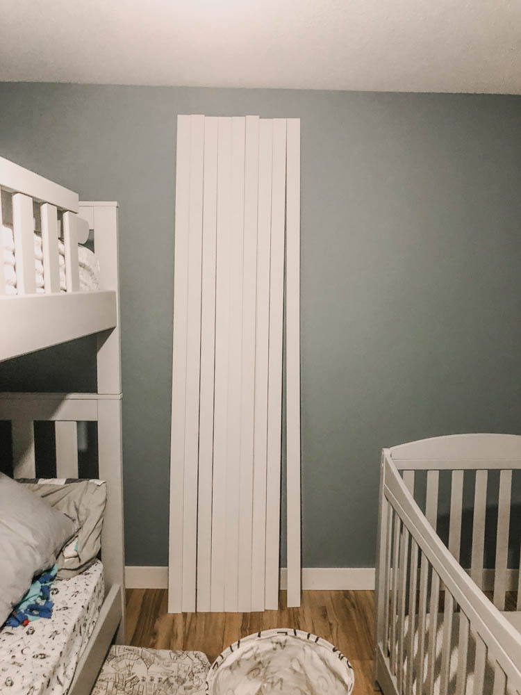 The EASIEST way to put together a DIY skinny vertical shiplap wall