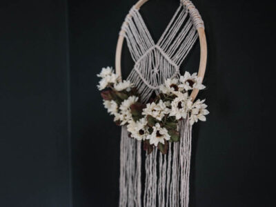 DIY Dollar Store Macrame Project- such a great hack for cheap macrame!