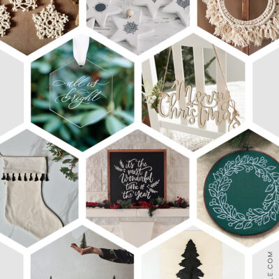 Modern Handmade Holiday Decor from etsy