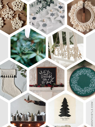 Modern Handmade Holiday Decor from etsy