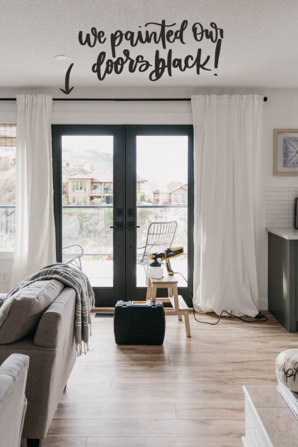 Painting Patio Doors Black! Lemon Thistle