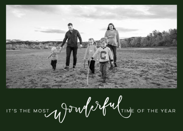 its the most wonderful time of the year holiday card design (digital download)