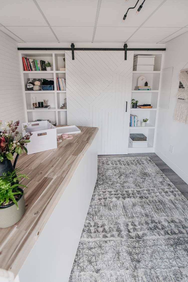 How to store craft supplies! TONS of storage solutions in this DIY office studio