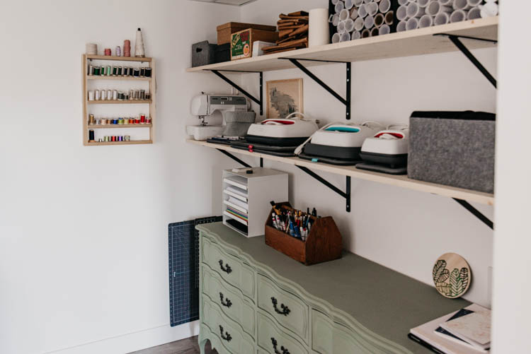DIY Blogger Office Reveal... tons of pretty storage!