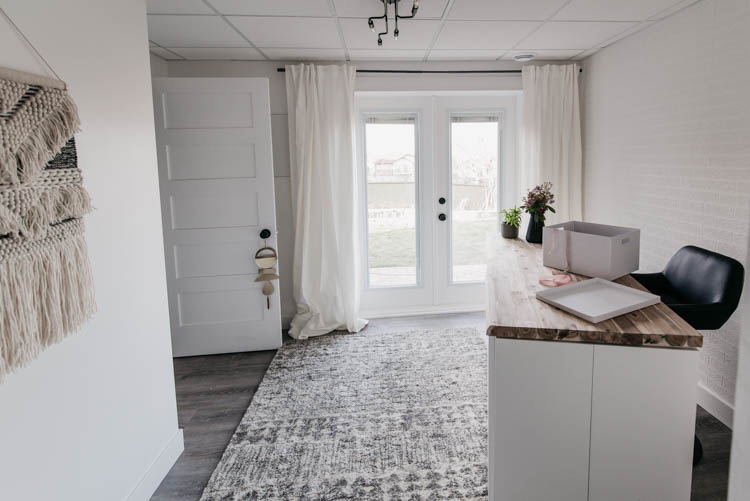 DIY office studio for a blogger