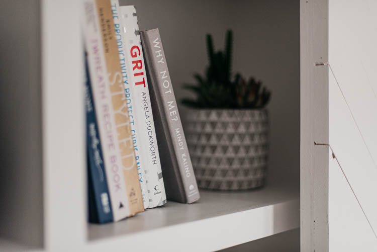 DIY Office studio- such a functional space that's also beautiful (in a basement no less!)