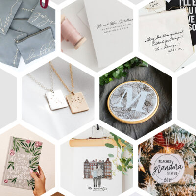 Such a beautiful collection of personalized gifts for her... or me... all from Etsy!